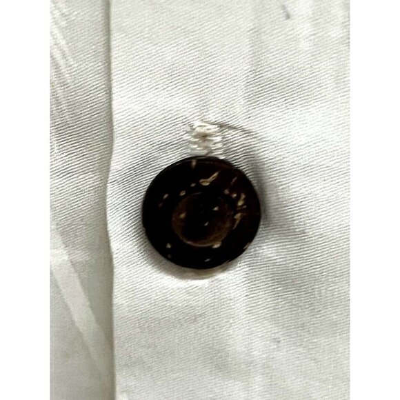 Pacific Legend White Hawaiian Floral Woody Surfboard Button Up Shirt XL Pocket - Picture 6 of 8